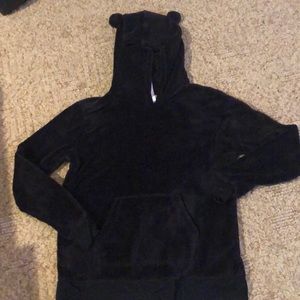 Super fuzzy sweatshirt with cute animal ears